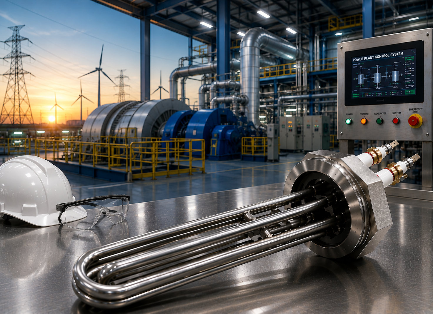 Power and energy industry heating application